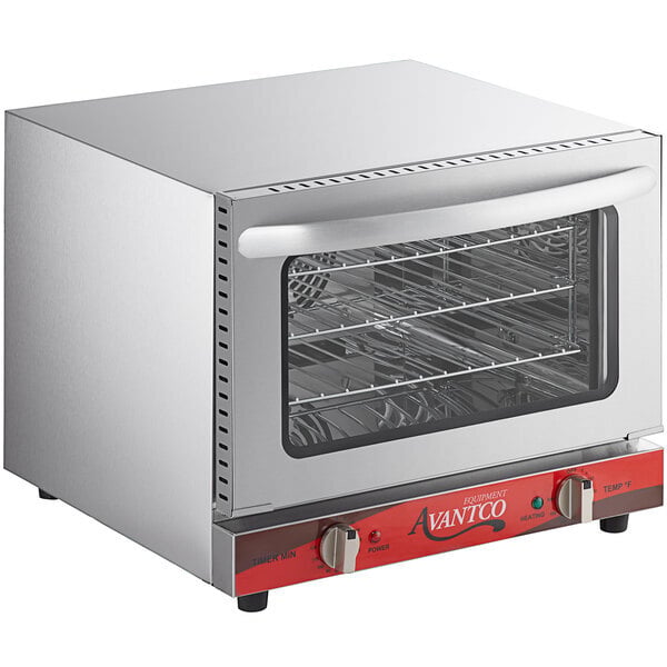 Scratch and Dent Avantco CO-14 Quarter Size Countertop Convection Oven, 0.8 Cu. Ft. - 120V, 1440W