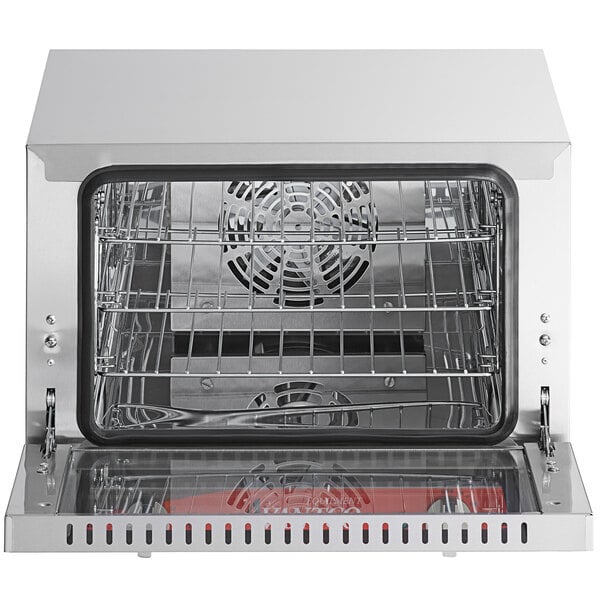 Scratch and Dent Avantco CO-14 Quarter Size Countertop Convection Oven, 0.8 Cu. Ft. - 120V, 1440W