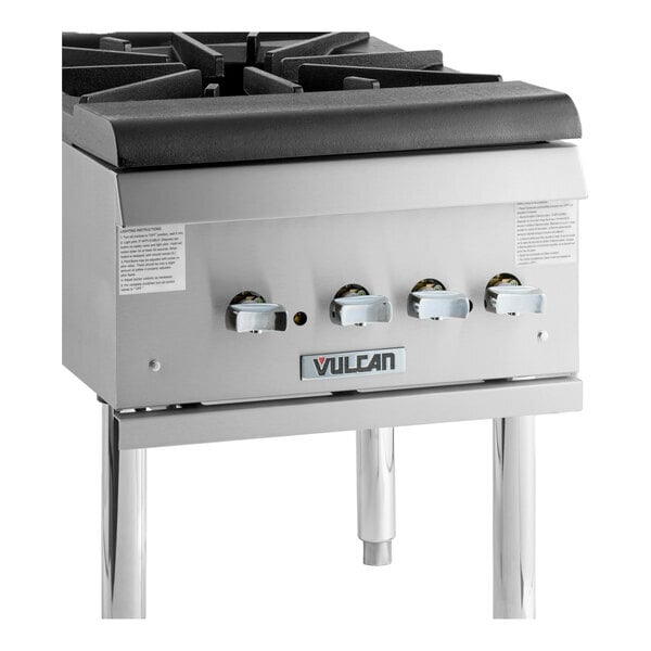 Scratch and Dent Vulcan VSP200F Natural Gas 2 Burner Stock Pot Range - 220,000 BTU