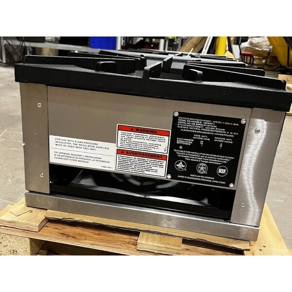 Scratch and Dent Vulcan VSP200F Natural Gas 2 Burner Stock Pot Range - 220,000 BTU