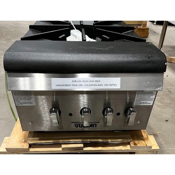 Scratch and Dent Vulcan VSP200F Natural Gas 2 Burner Stock Pot Range - 220,000 BTU