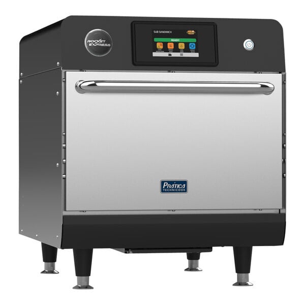 Scratch and Dent Pratica RO-101-1-BR Rocket Express Electric Ventless Stainless Steel High-Speed Oven - 208/240V, 1 Phase