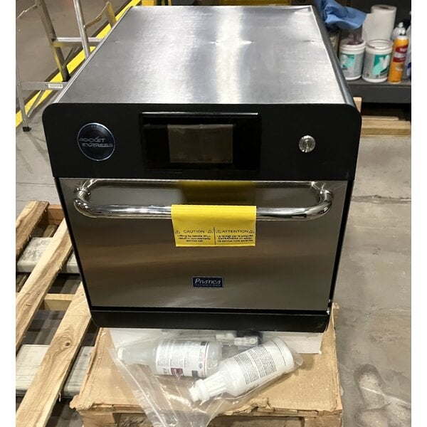 Scratch and Dent Pratica RO-101-1-BR Rocket Express Electric Ventless Stainless Steel High-Speed Oven - 208/240V, 1 Phase