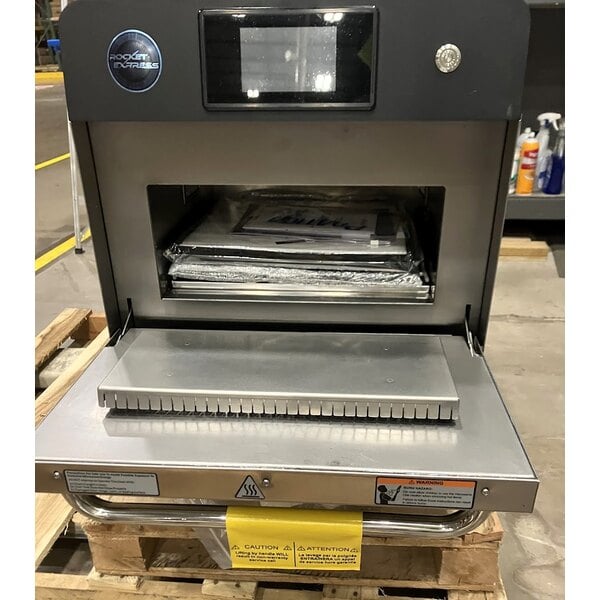 Scratch and Dent Pratica RO-101-1-BR Rocket Express Electric Ventless Stainless Steel High-Speed Oven - 208/240V, 1 Phase