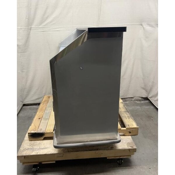 Scratch and Dent Regency 63" Standard Stainless Steel Portable Bar with Two Removable Speed Rails, Ice Bin, and Removable Ice Bin Cover