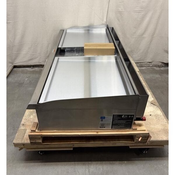 Scratch and Dent Cooking Performance Group GT-CPG-60-NL 60" Gas Countertop Griddle with Thermostatic Controls - 150,000 BTU