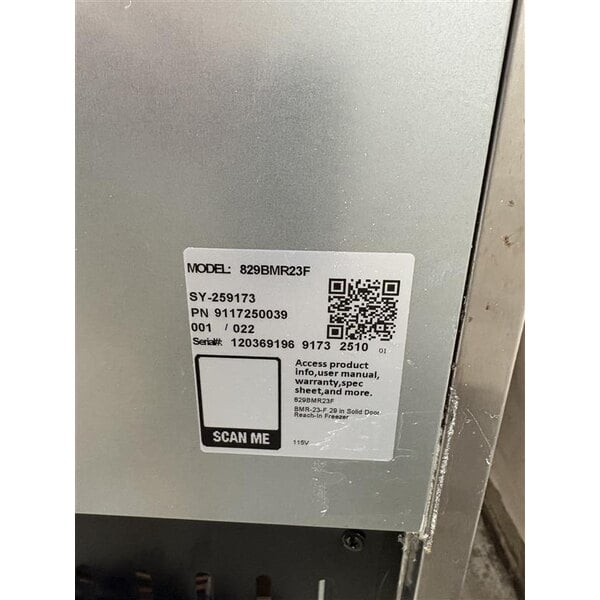 Scratch and Dent MainStreet Equipment BMR-23-F 29" Solid Door Reach-In Freezer