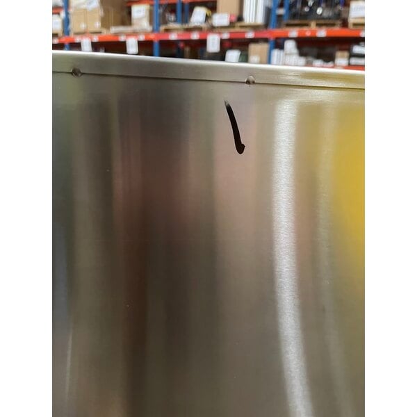 Scratch and Dent Regency Stainless Steel Corrugated Top Glass Rack Storage Unit - 23" x 24"
