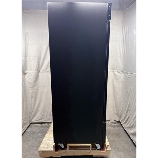 Scratch and Dent Avantco GDC-49-HC 53" Black Swing Glass Door Merchandiser Refrigerator with LED Lighting