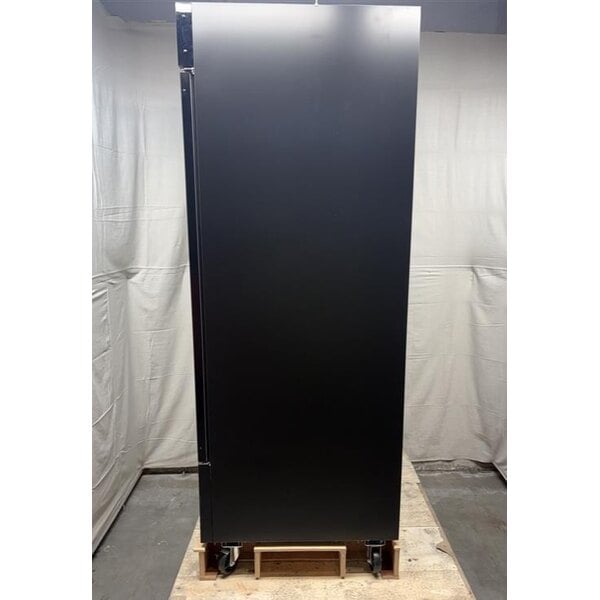 Scratch and Dent Avantco GDC-49-HC 53" Black Swing Glass Door Merchandiser Refrigerator with LED Lighting