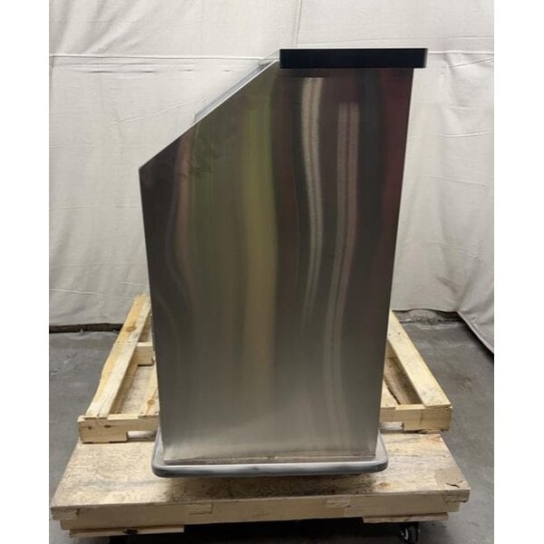Scratch and Dent Regency 63" Standard Stainless Steel Portable Bar with Two Removable Speed Rails, Ice Bin, and Removable Ice Bin Cover