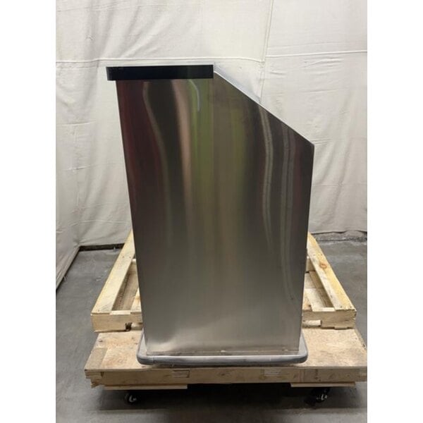 Scratch and Dent Regency 63" Standard Stainless Steel Portable Bar with Two Removable Speed Rails, Ice Bin, and Removable Ice Bin Cover
