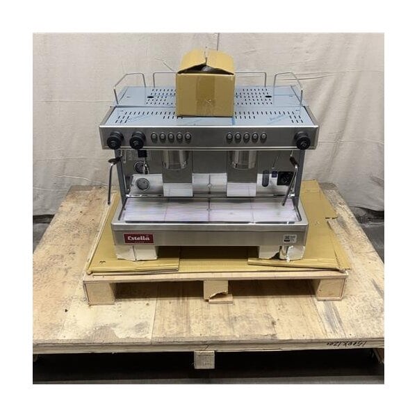 Scratch and Dent Estella Caffe ECEM2 Two Group Automatic Espresso Machine - 220-240V