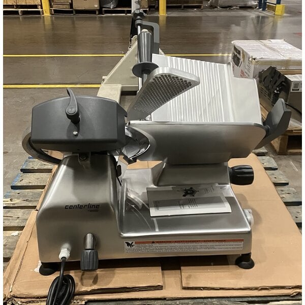 Scratch and Dent Centerline by Hobart EDGE12 12" Manual Meat Slicer - 1/2 hp