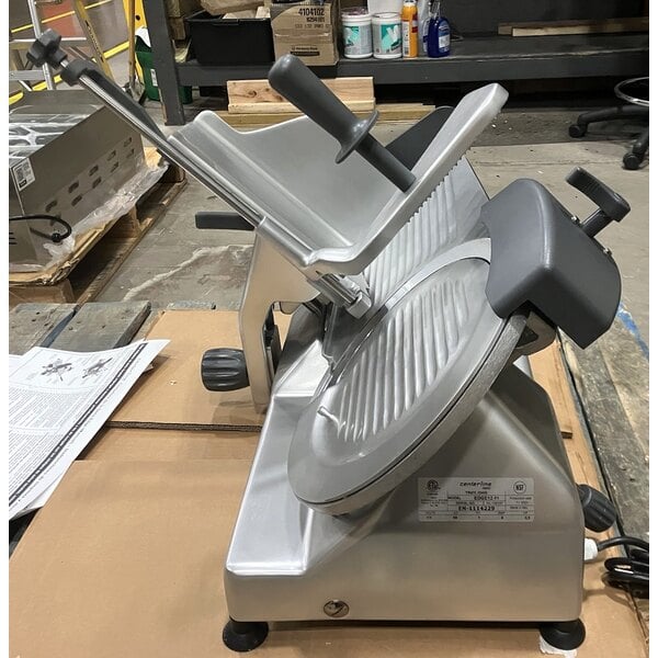 Scratch and Dent Centerline by Hobart EDGE12 12" Manual Meat Slicer - 1/2 hp