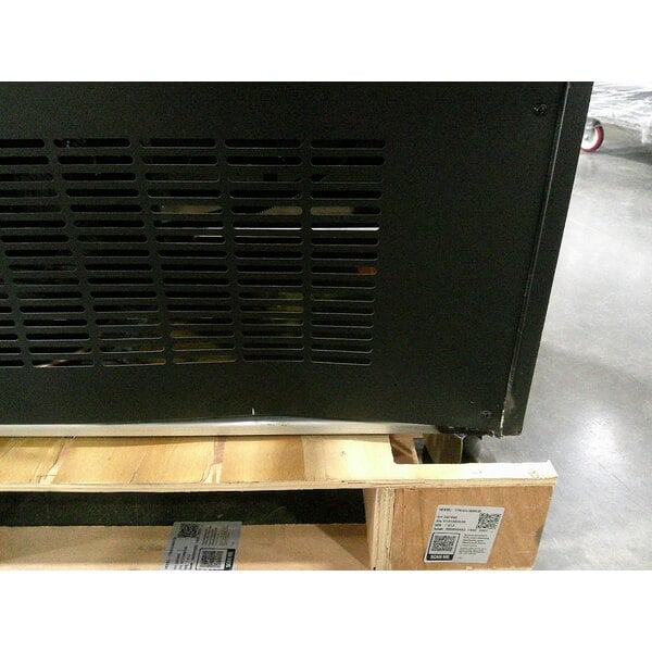 Scratch and Dent Avantco GDC-40-HC 48" Black Swing Glass Door Merchandiser Refrigerator with LED Lighting