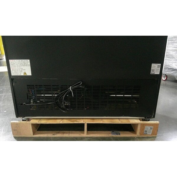 Scratch and Dent Avantco GDC-40-HC 48" Black Swing Glass Door Merchandiser Refrigerator with LED Lighting