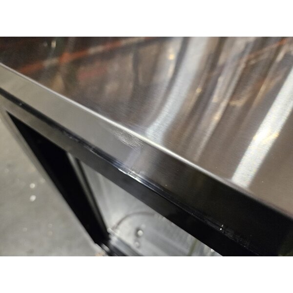 Scratch and Dent Avantco DLC47-HC-S 47" Stainless Steel Curved Glass Refrigerated Deli Case