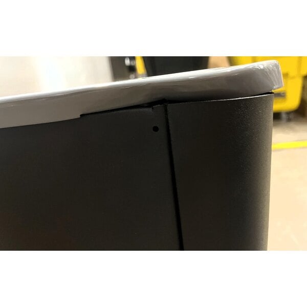 Scratch and Dent Rubbermaid® 1961683 Configure 45 Gallon Stenni Gray 1 Stream Organic Waste Indoor Rectangular Recycling Bin