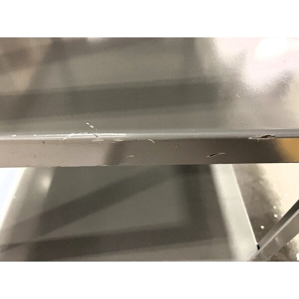 Scratch and Dent Lavex 36" x 24" x 35" Three Shelf Steel Utility Cart - Fully Welded