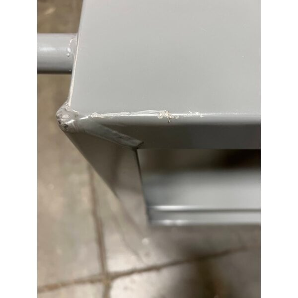 Scratch and Dent Lavex 36" x 24" x 35" Three Shelf Steel Utility Cart - Fully Welded