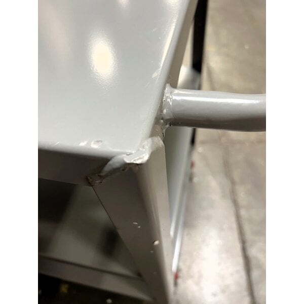 Scratch and Dent Lavex 36" x 24" x 35" Three Shelf Steel Utility Cart - Fully Welded