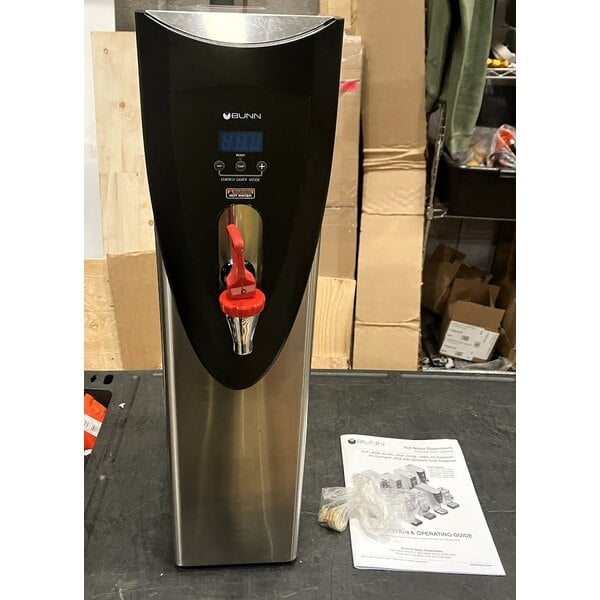 Scratch and Dent Bunn 43600.0026 H5X Stainless Steel 5 Gallon 212 Degree Hot Water Dispenser - 120V