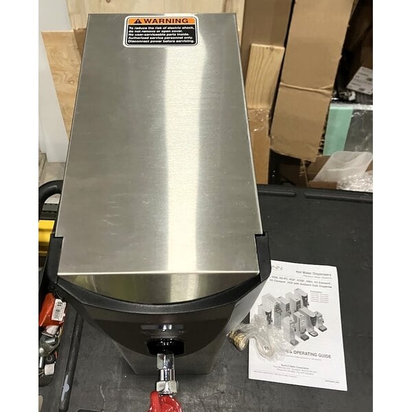 Scratch and Dent Bunn 43600.0026 H5X Stainless Steel 5 Gallon 212 Degree Hot Water Dispenser - 120V
