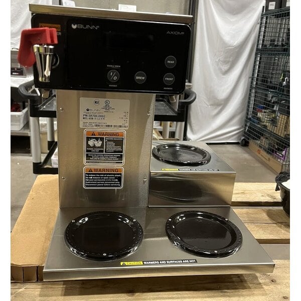 Scratch and Dent Bunn 38700.0002 Axiom 15-3 Automatic Coffee Brewer with 3 Lower Warmers - 120V