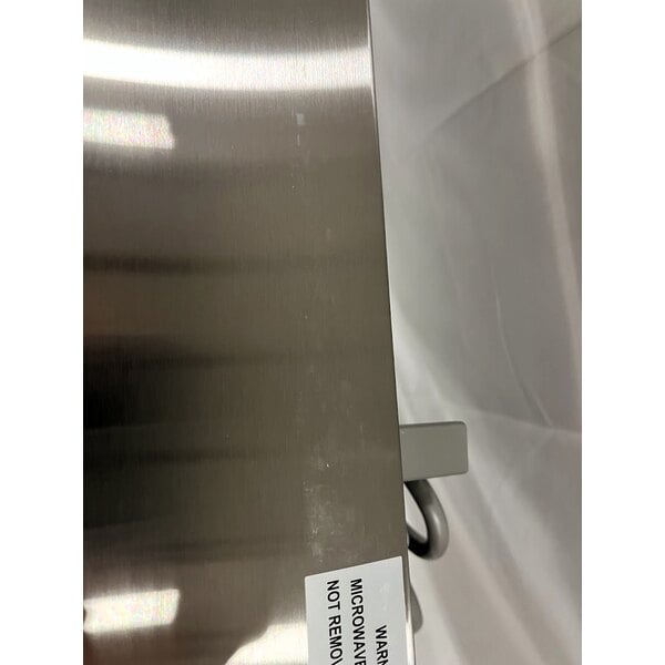 Scratch and Dent Waring WMO90 Stainless Steel Commercial Microwave with Push Button Controls - 120V, 1000W