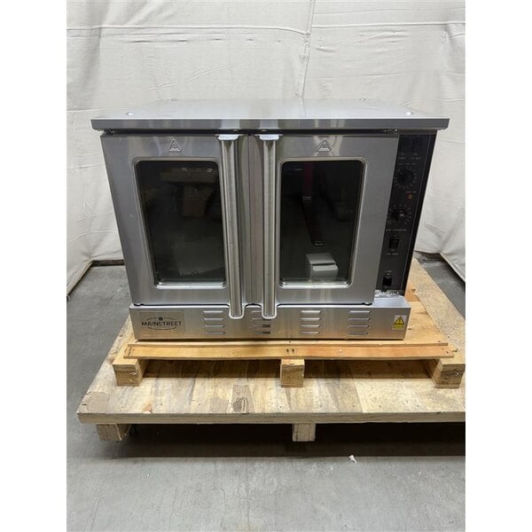 Scratch and Dent MainStreet Equipment CG1-L Single Deck Full Size Liquid Propane Convection Oven with Legs - 54,000 BTU