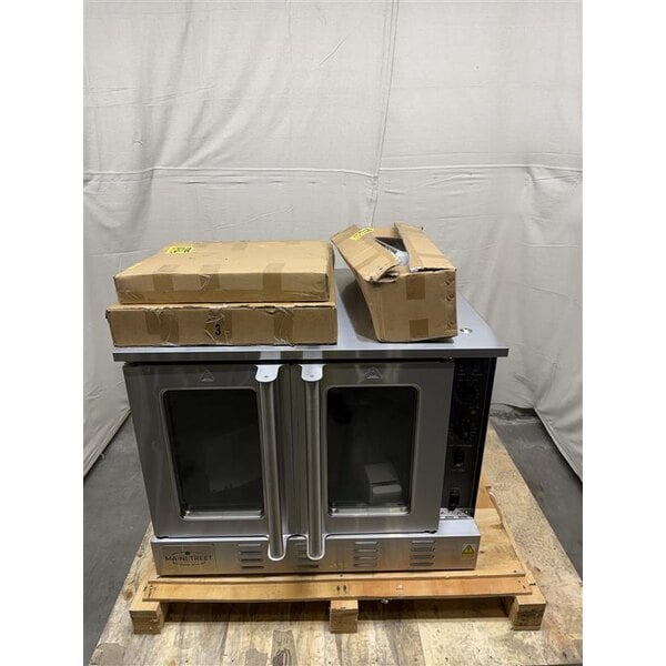 Scratch and Dent MainStreet Equipment CG1-L Single Deck Full Size Liquid Propane Convection Oven with Legs - 54,000 BTU