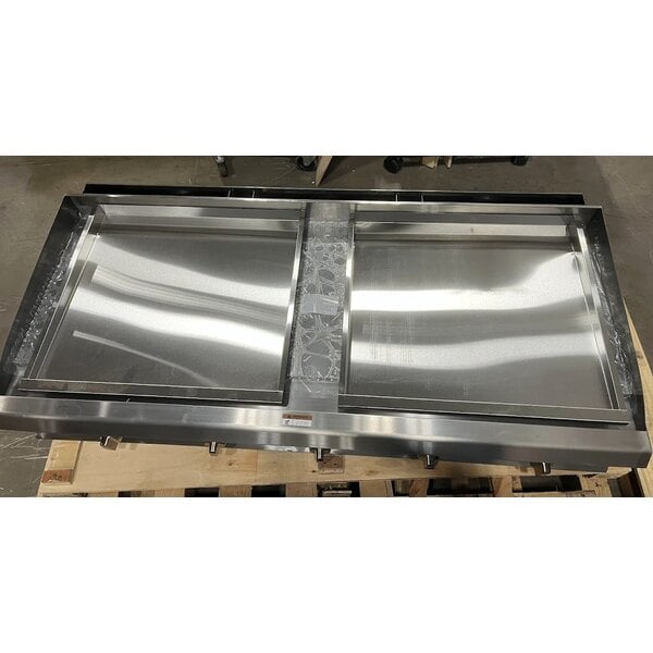 Scratch and Dent Cooking Performance Group GT-CPG-60-NL 60" Gas Countertop Griddle with Thermostatic Controls - 150,000 BTU