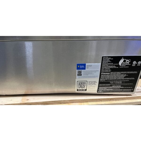 Scratch and Dent Cooking Performance Group GT-CPG-60-NL 60" Gas Countertop Griddle with Thermostatic Controls - 150,000 BTU