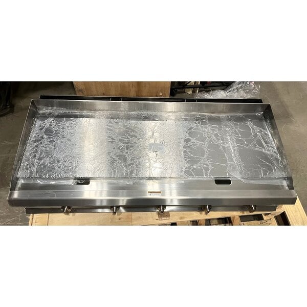 Scratch and Dent Cooking Performance Group GT-CPG-60-NL 60" Gas Countertop Griddle with Thermostatic Controls - 150,000 BTU