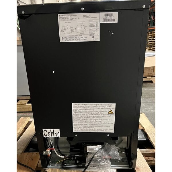 Scratch and Dent Danby DAR044A4BSLDD Designer 4.4 Cu. Ft. Stainless Steel Solid Door Reach-In Refrigerator
