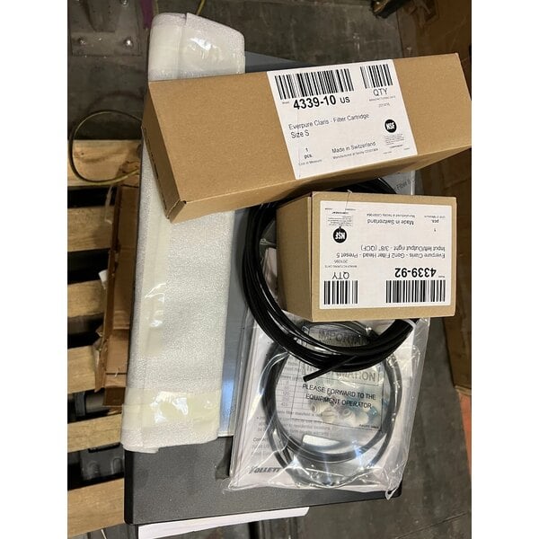 Scratch and Dent Follett 7UC114A-HW-CL-ST-00 Champion 7 Series Air-Cooled Chewblet Undercounter Ice Maker and Hot / Ambient Water Dispenser with 7 lb. Bin and Filter - 115V, 100 lb.