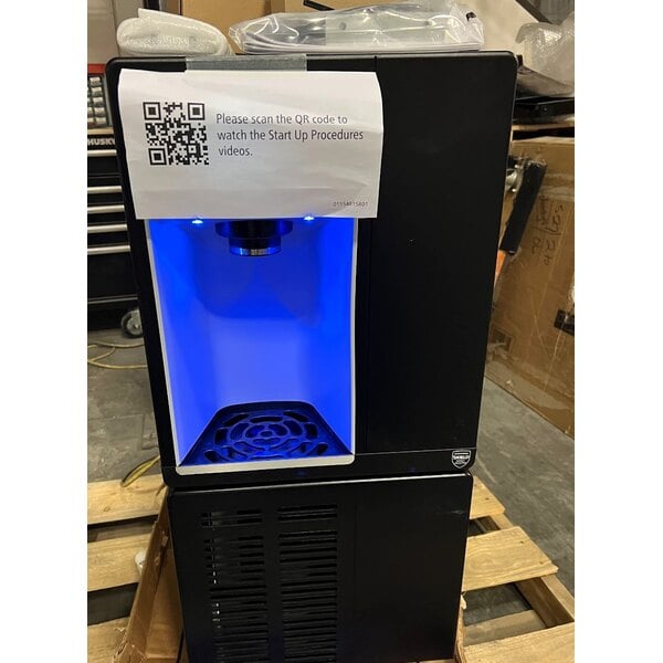 Scratch and Dent Follett 7UC114A-HW-CL-ST-00 Champion 7 Series Air-Cooled Chewblet Undercounter Ice Maker and Hot / Ambient Water Dispenser with 7 lb. Bin and Filter - 115V, 100 lb.