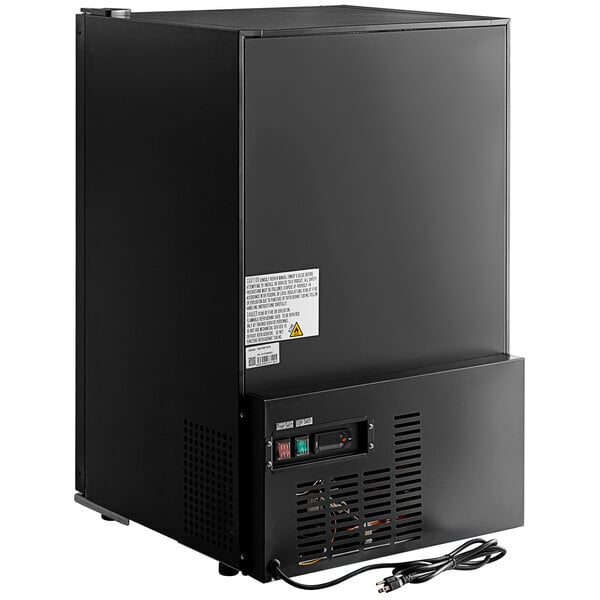 Scratch and Dent Avantco CRM-7-HC Black Countertop Display Refrigerator with Swing Door - 4.1 Cu. Ft.