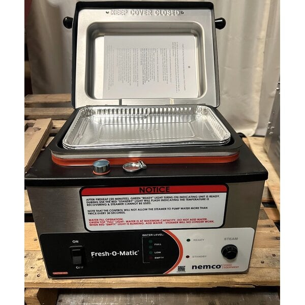 Scratch and Dent Nemco 6625B Fresh-O-Matic Countertop Rethermalizer and Tortilla / Portion Steamer - 120V