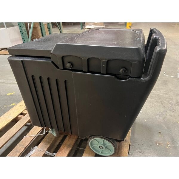Scratch and Dent Choice 125 lb. Black Mobile Ice Bin