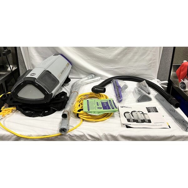 Scratch and Dent ProTeam 107303 Super Coach Pro 10 Qt. Backpack Vacuum with 107100 Xover Multi-Surface Telescoping Wand Kit - 120V