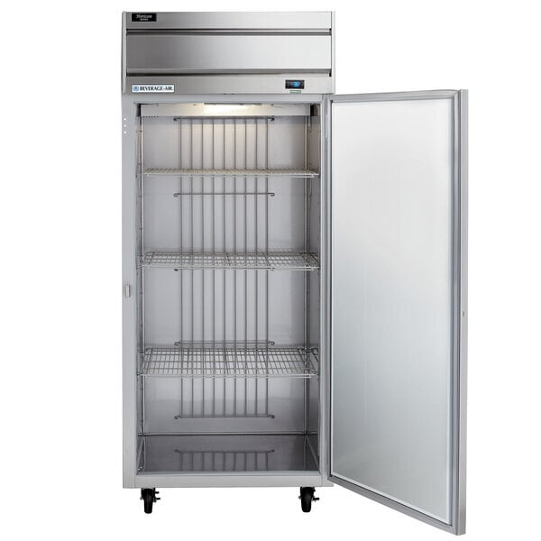 Scratch and Dent Beverage-Air HR1WHC-1S Horizon Series 35" Top Mounted Solid Wide Reach-In Refrigerator