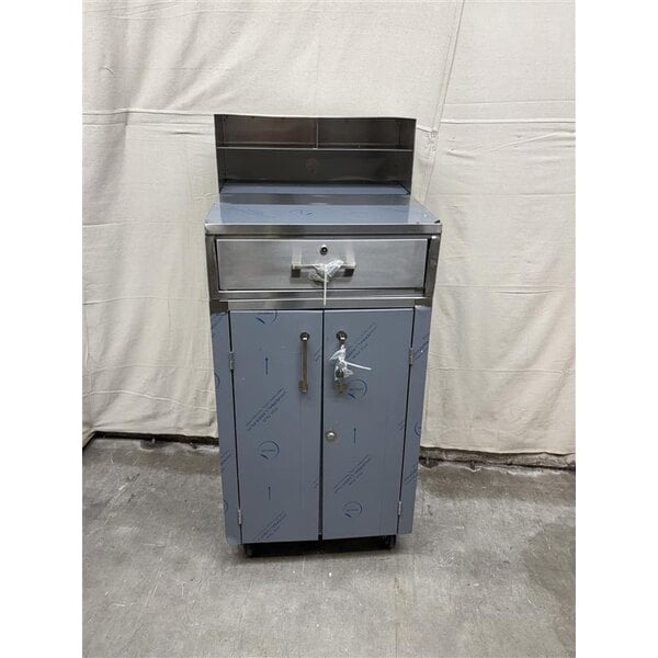 Scratch and Dent Lavex Shipping / Receiving Mobile Desk with Enclosed Base
