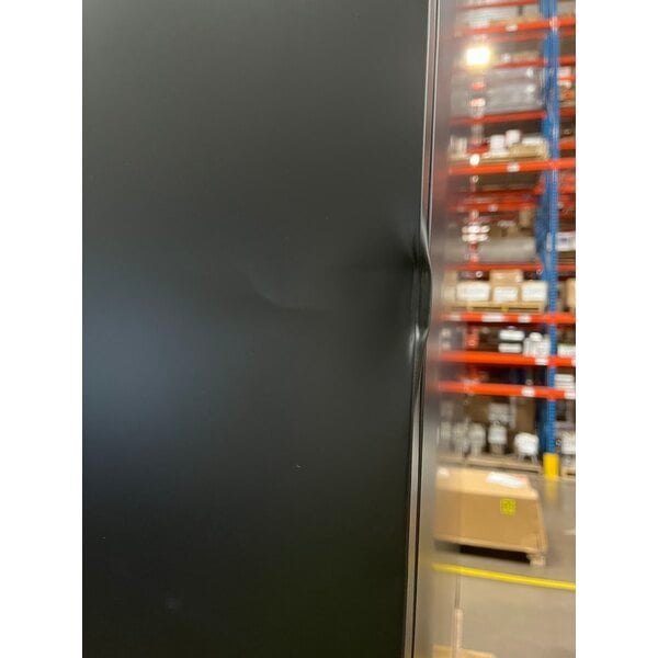 Scratch and Dent Avantco GDC-49F-HC 53" Black Swing Glass Door Merchandiser Freezer with LED Lighting