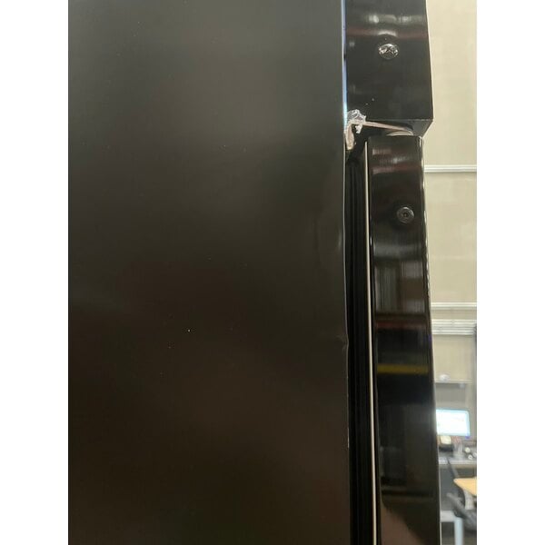 Scratch and Dent Avantco GDC-49F-HC 53" Black Swing Glass Door Merchandiser Freezer with LED Lighting