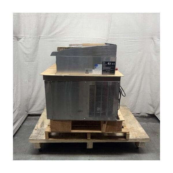 Scratch and Dent Cooking Performance Group CBR48 48" Gas Countertop Radiant Charbroiler and 48", 2 Drawer Refrigerated Chef Base - 160,000 BTU