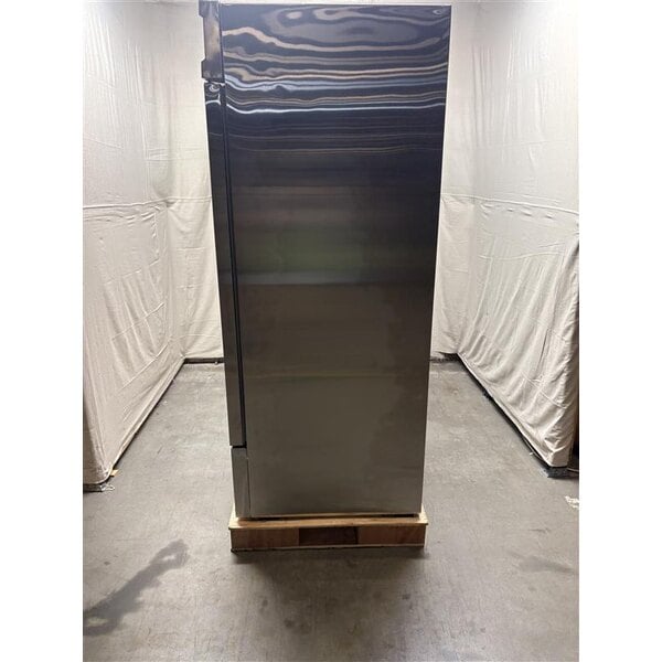 Scratch and Dent Avantco SS-3F-HC 81 5/16" Stainless Steel Solid Door Reach-In Freezer