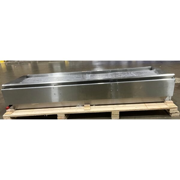 Scratch and Dent Cooking Performance Group GT-CPG-72-NL 72" Gas Countertop Griddle with Thermostatic Controls - 180,000 BTU