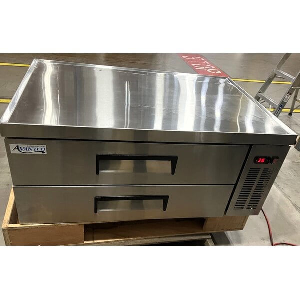 Scratch and Dent Avantco CBE-48-HC 48" 2 Drawer Refrigerated Chef Base